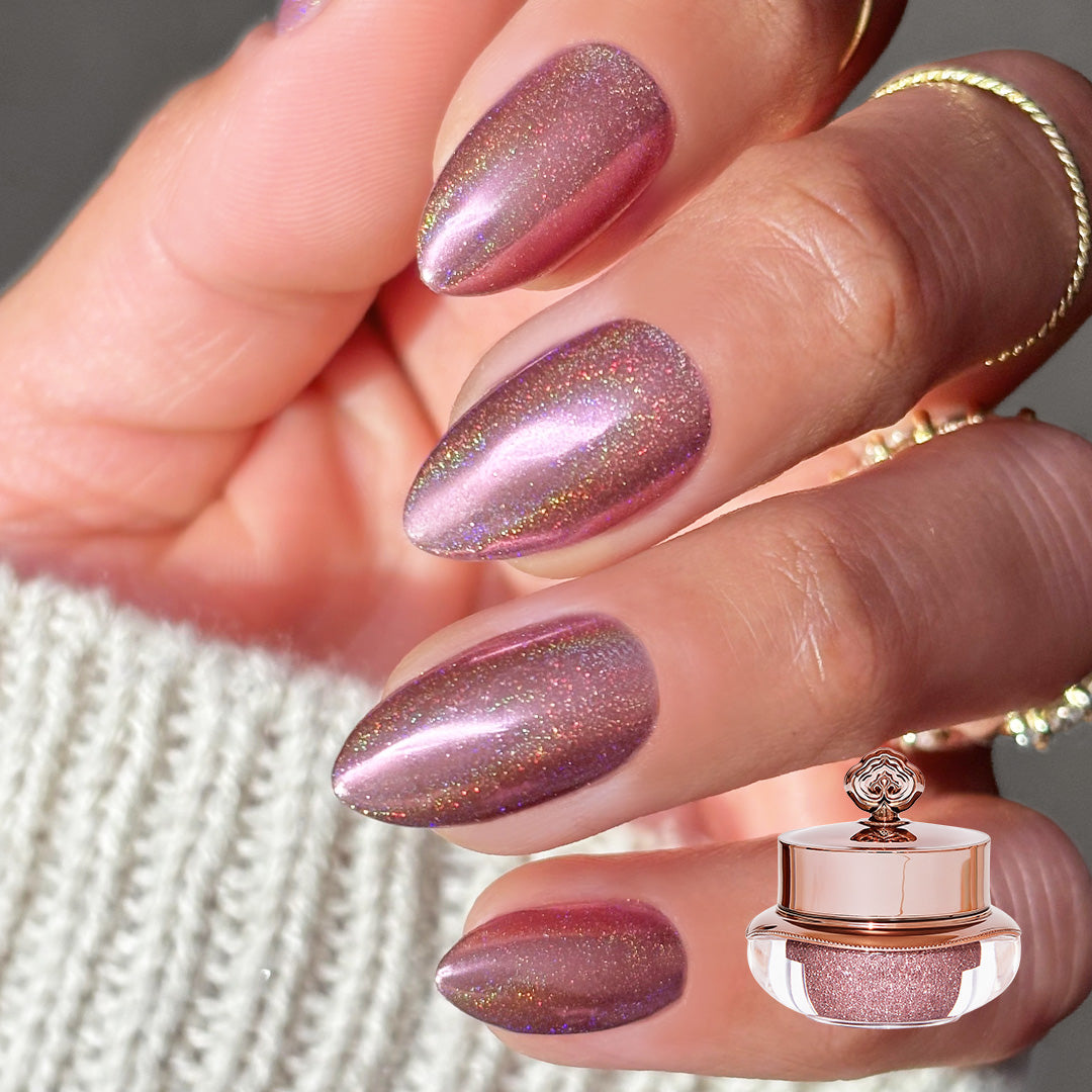 slim fit dress slacks Simple love — Pink Cat Eye Press-On Nails main image 1