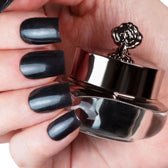 Deep rich black shade with metallic look