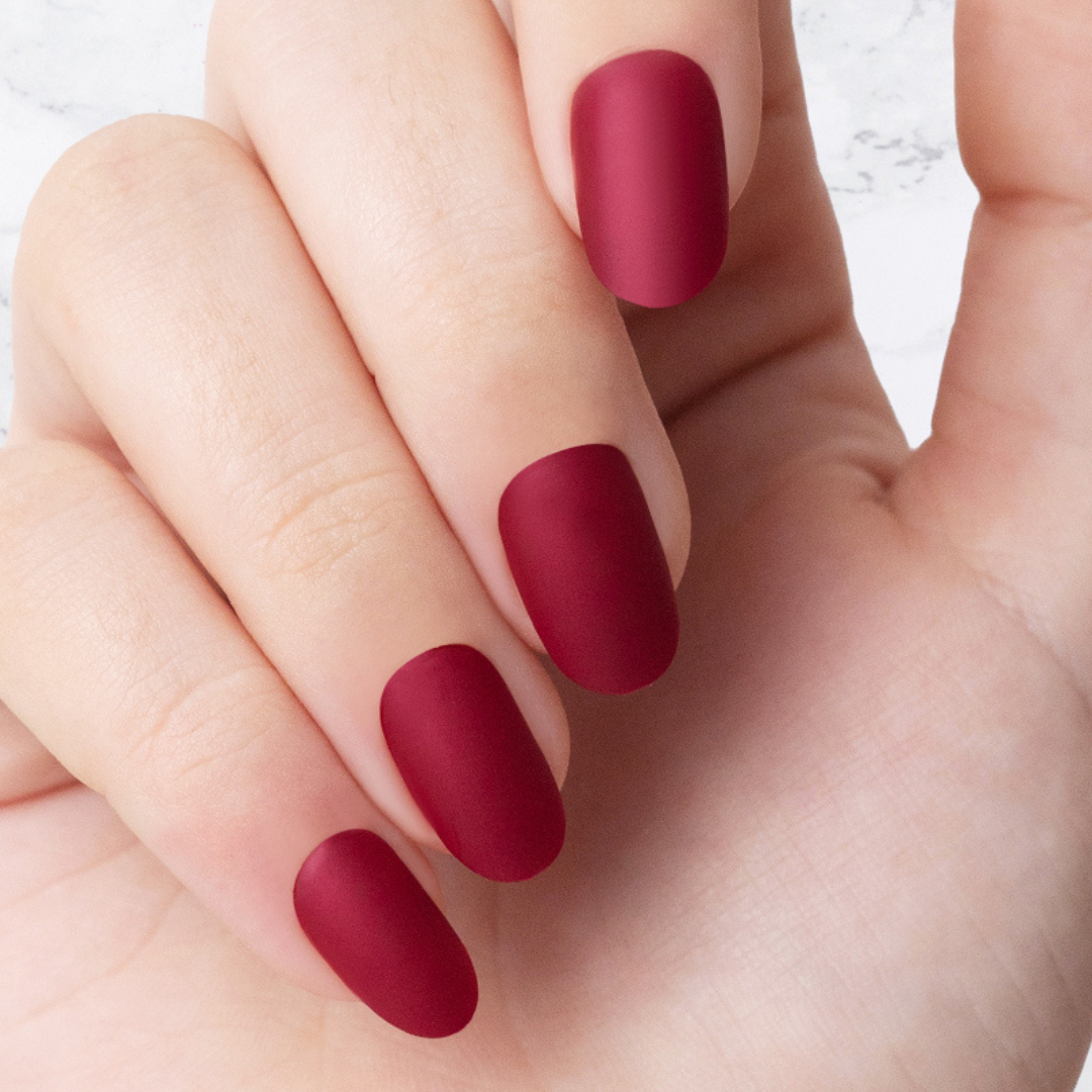 Merlot - Oval Sustainable Nails