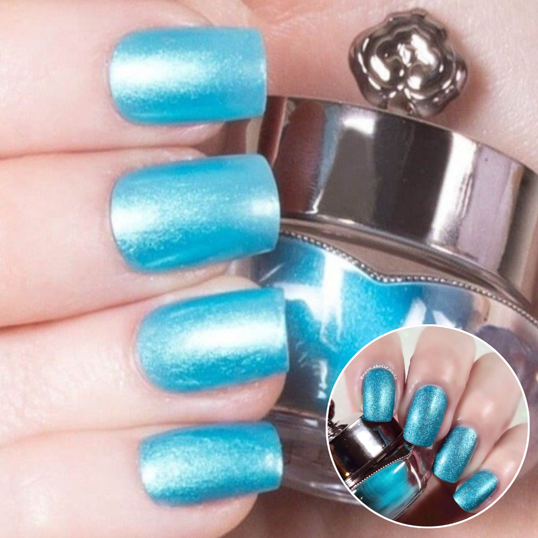 A cool and refreshing aqua blue colour