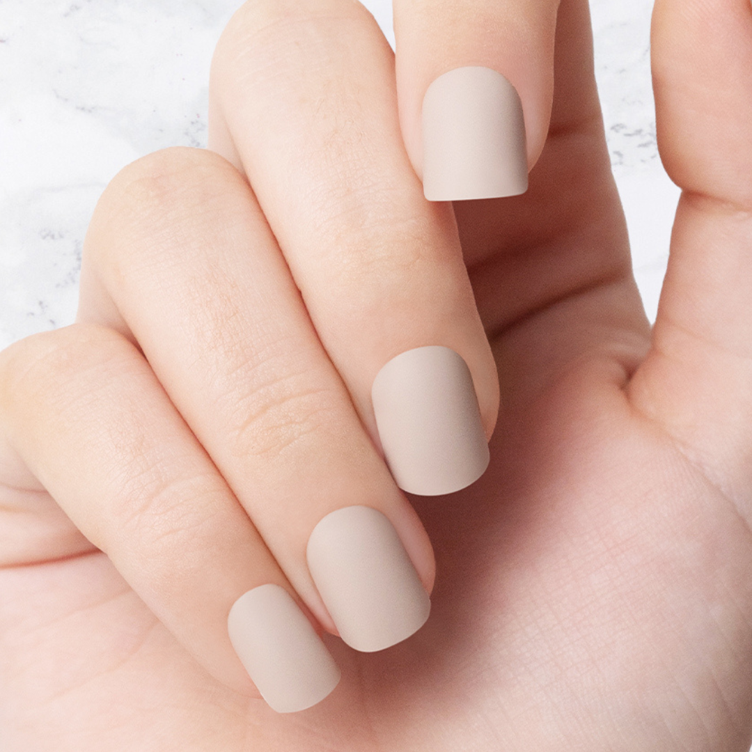 Taupe - Square Sustainable Nails