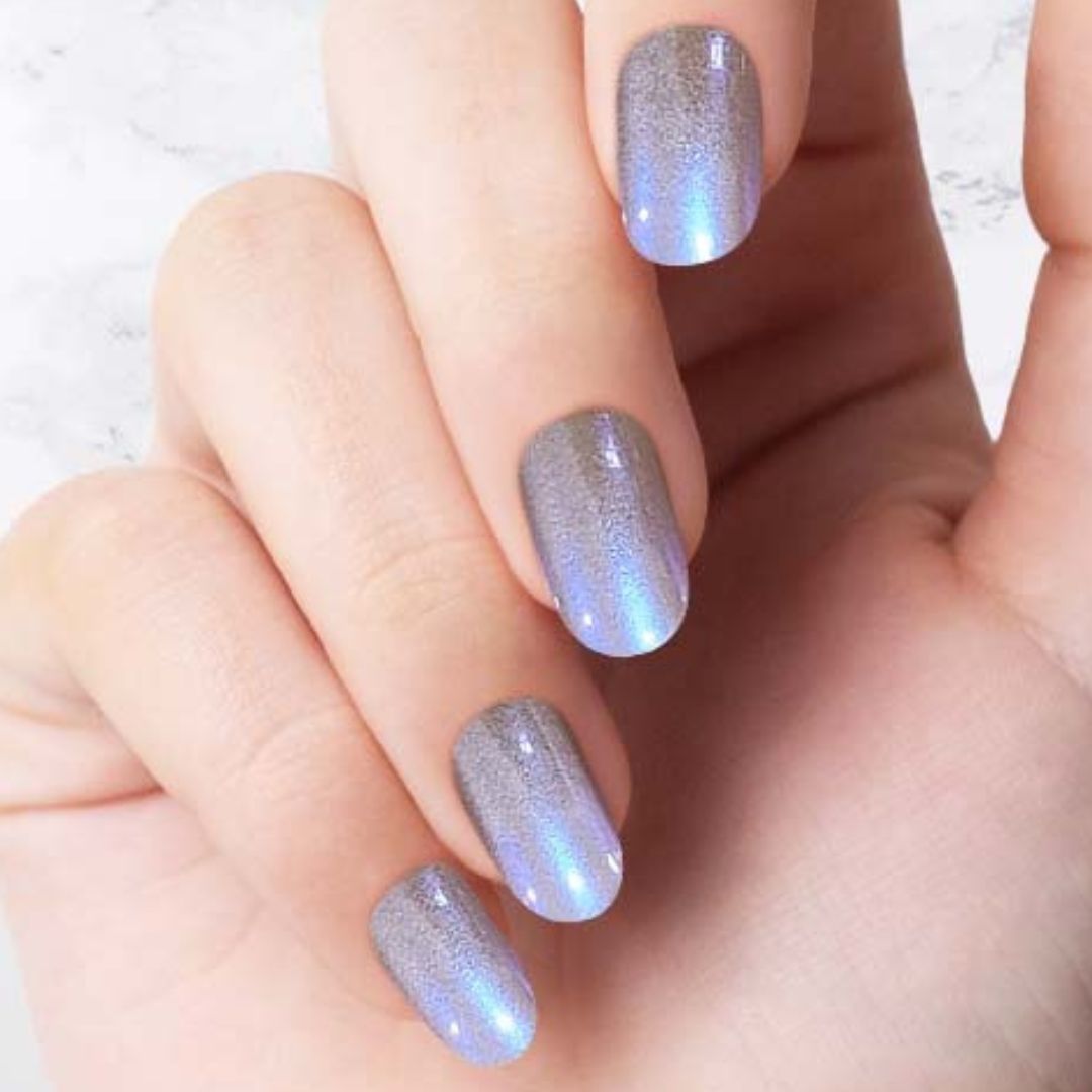 Indigo Glazed - Oval Sustainable Nails