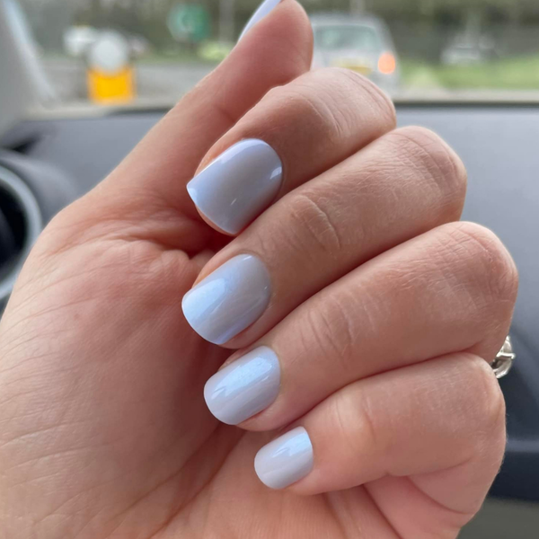 Baby Blue - Square - Sustainable Nails