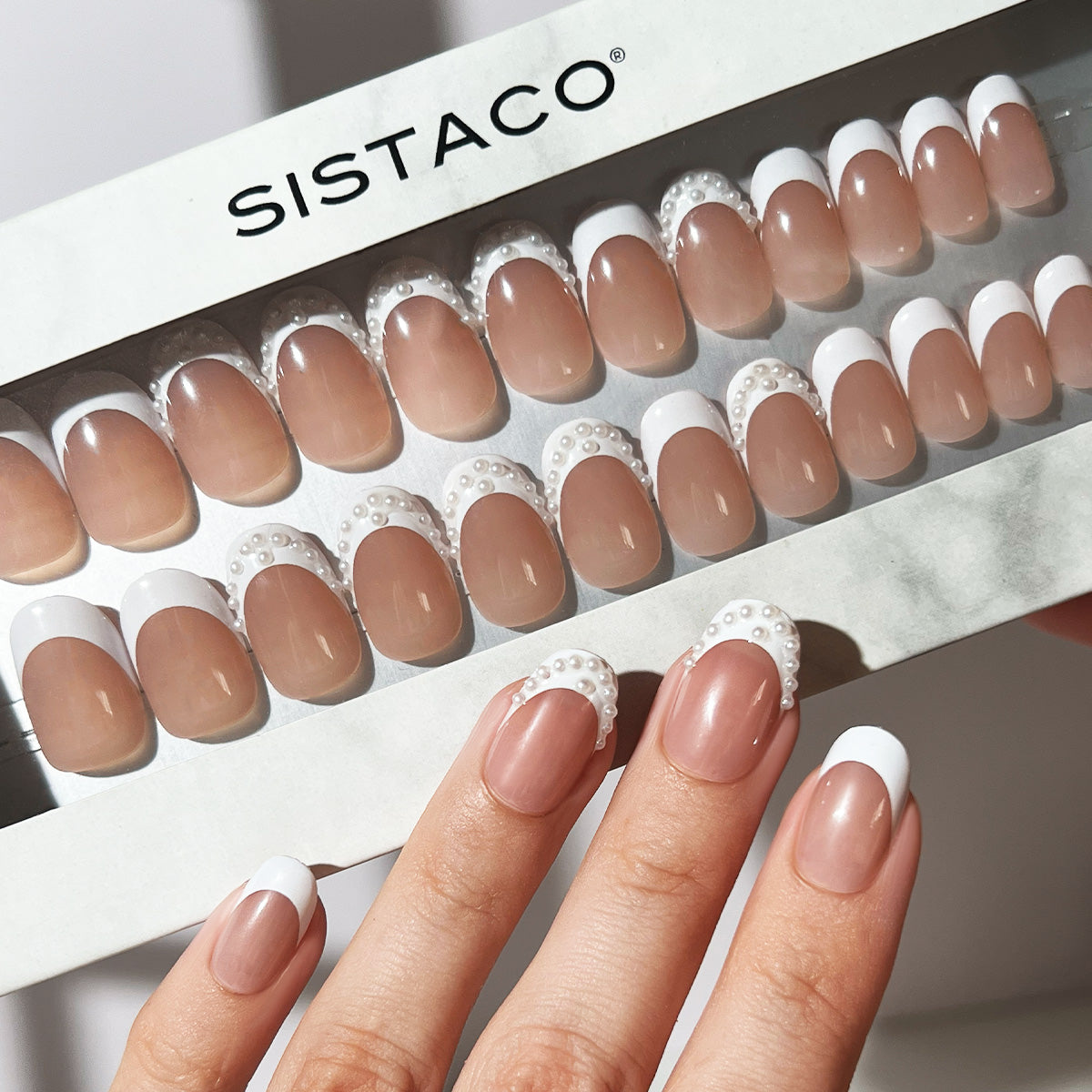 Bridal Halo - Oval Sustainable Nails