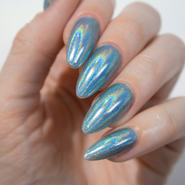 Egg Blue - Holographic Nail Powder - Pre Order Shipping 18th July