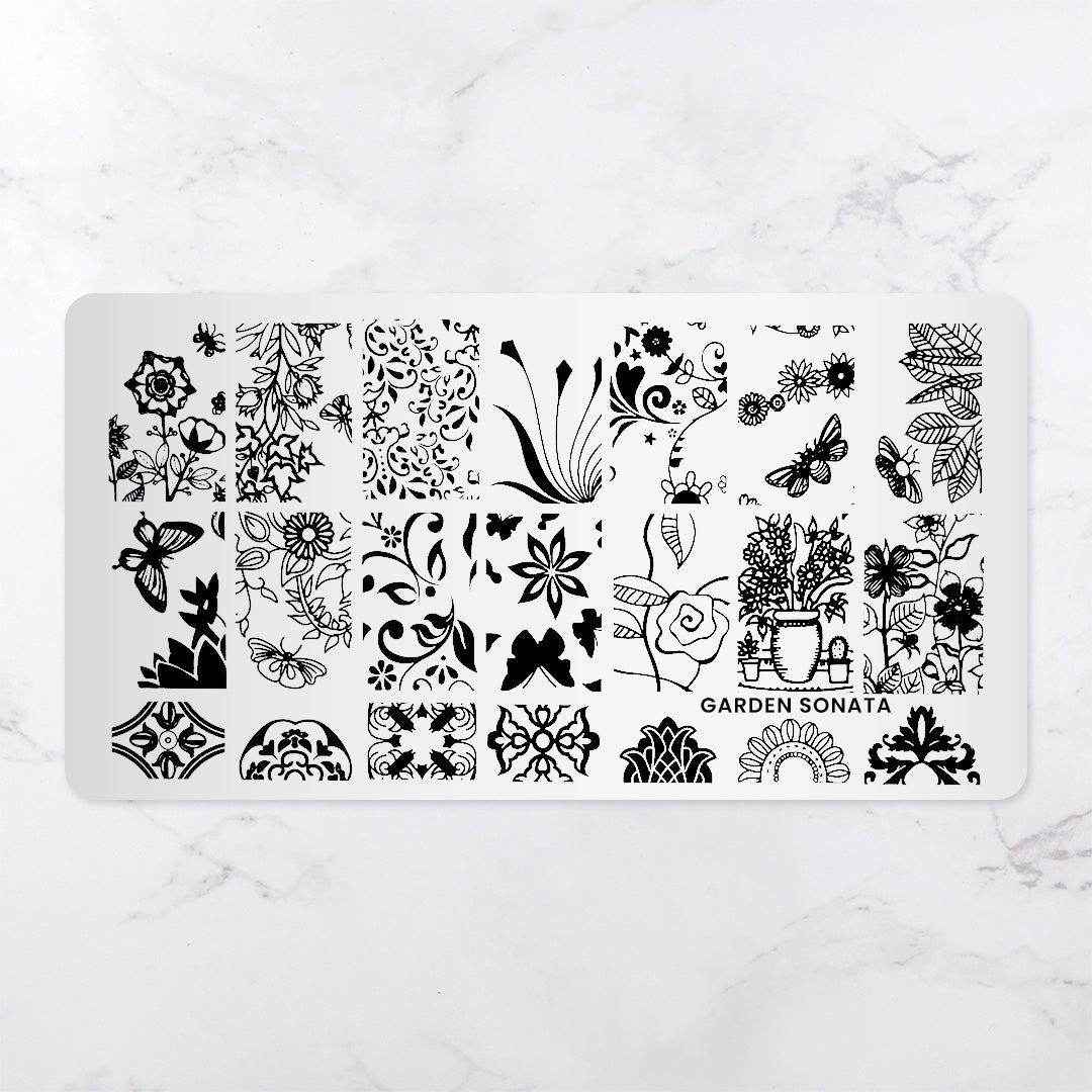 Garden Sonata - Pattern Press Template