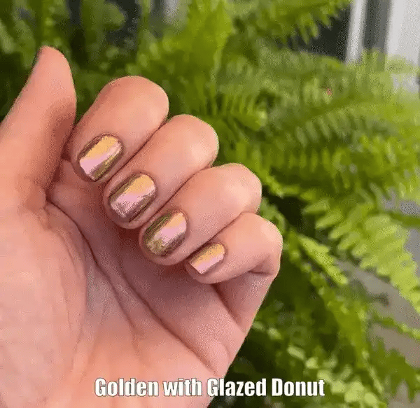 Golden - Shade Shift Metallic Nail Powder