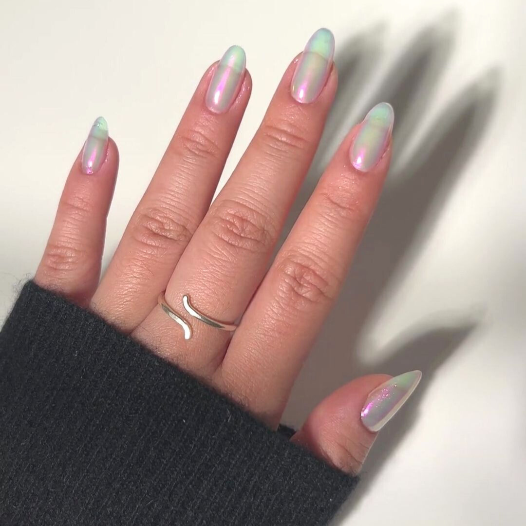 Hand showing fresh and clean white colour