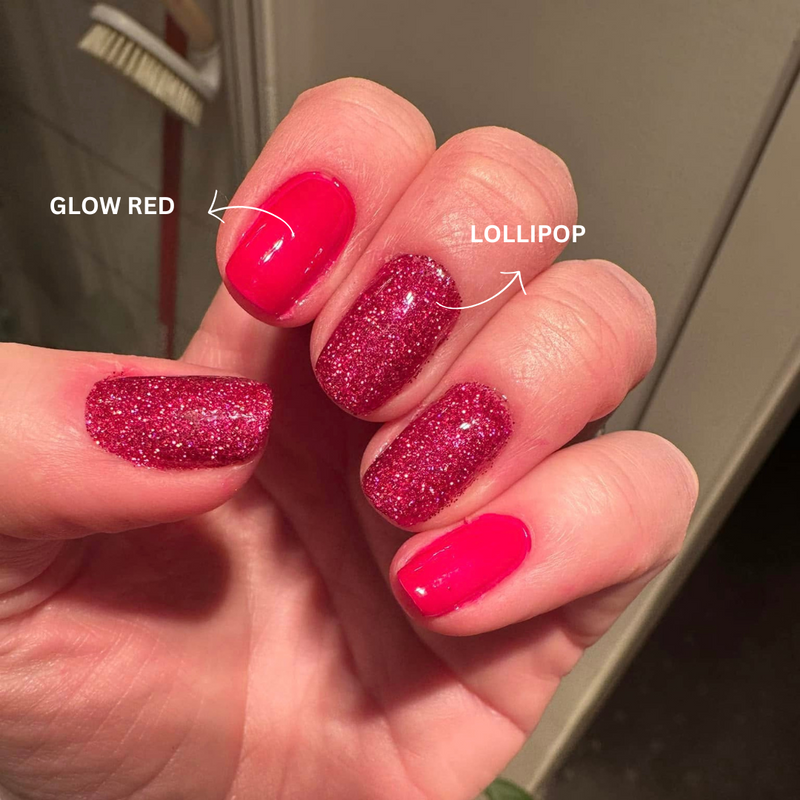 Glow Red - Classic Nail Powder