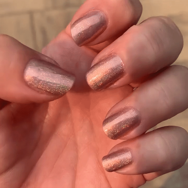 Neutral warm shade with shimmer