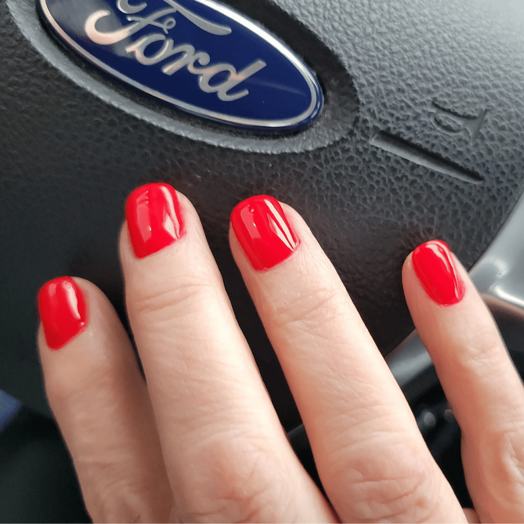 Luminous Red - Matte Neon Nail Powder