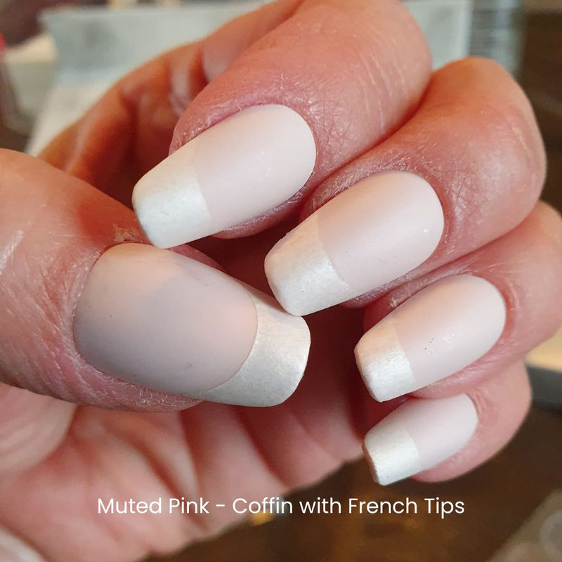 Sustainable Nails - Muted Pink - Coffin