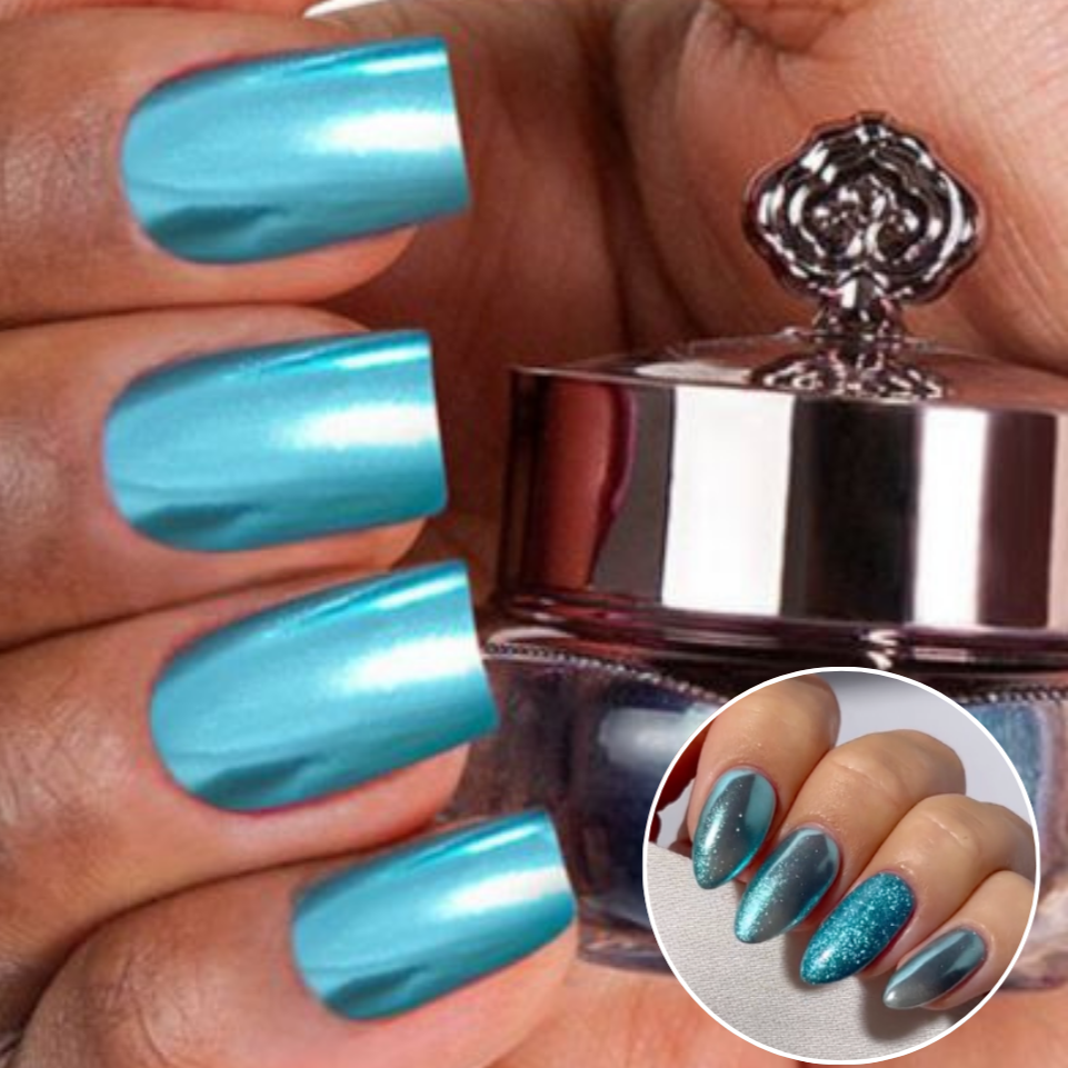 Azure - Metallic Nail Powder