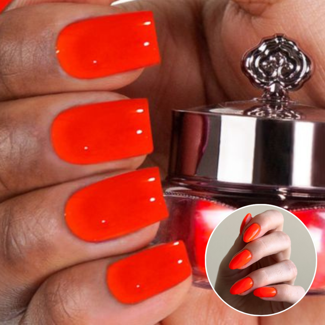 Vibrant Orange - Matte Nail Powder