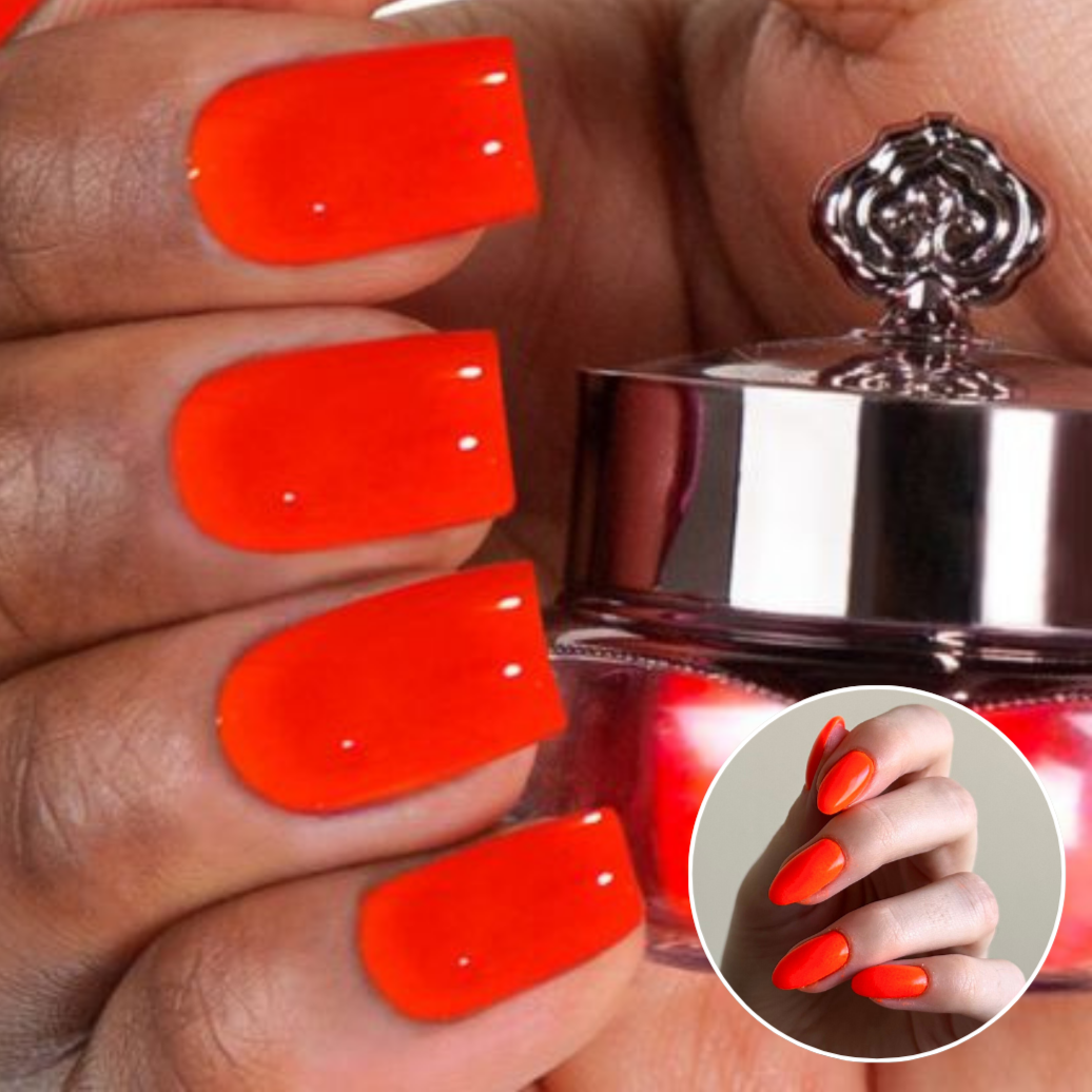 Vibrant Orange  - Matte Neon Nail Powder