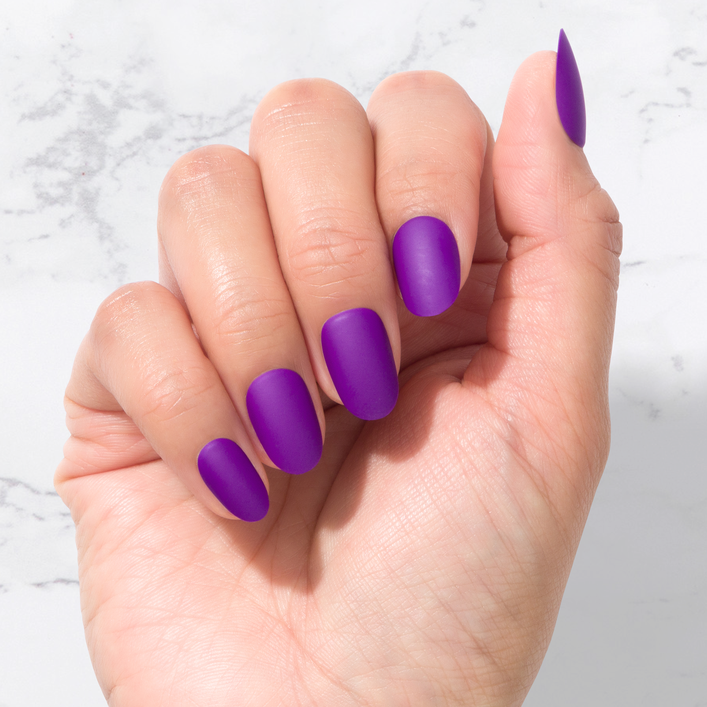 Purple Haze - Oval Sustainable Nails