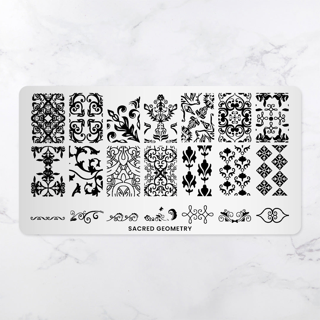 Sacred Geometry Nail Stamping Plate – Sistaco – Sistaco™