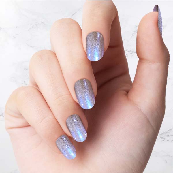 Oval Indigo Glazed Sustainable Press On Nails – Sistaco™