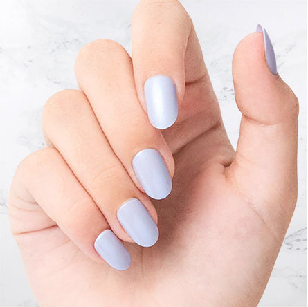 Baby Blue - Oval - Sustainable Nails