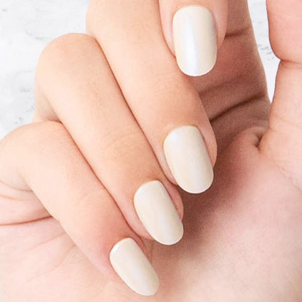 Ivory - Oval Sustainable Nails