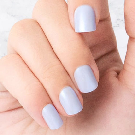 Baby Blue - Square - Sustainable Nails