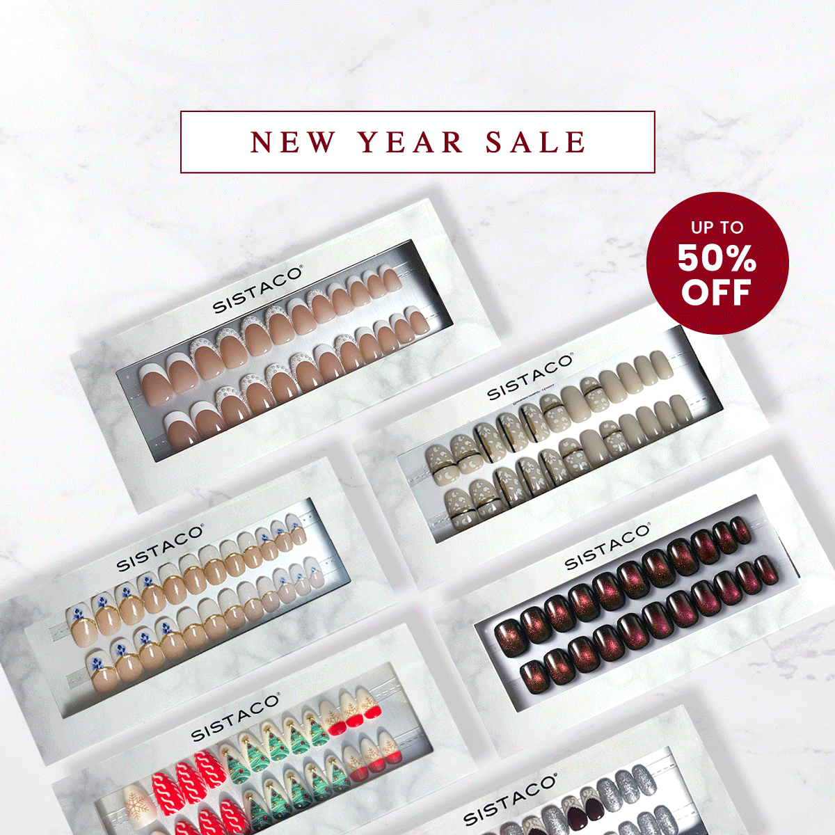 6 Piece Sustainable Nails Pack