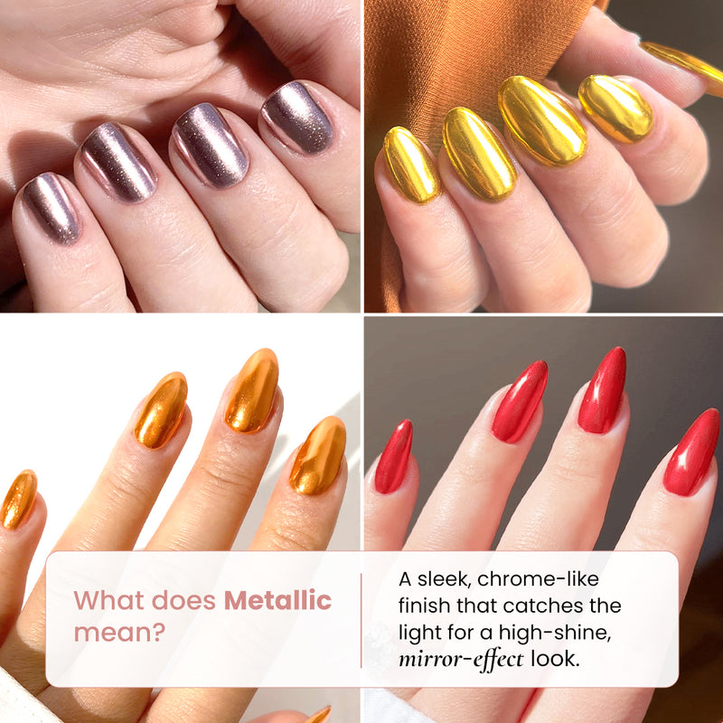 Tangerine - Metallic Nail Powder