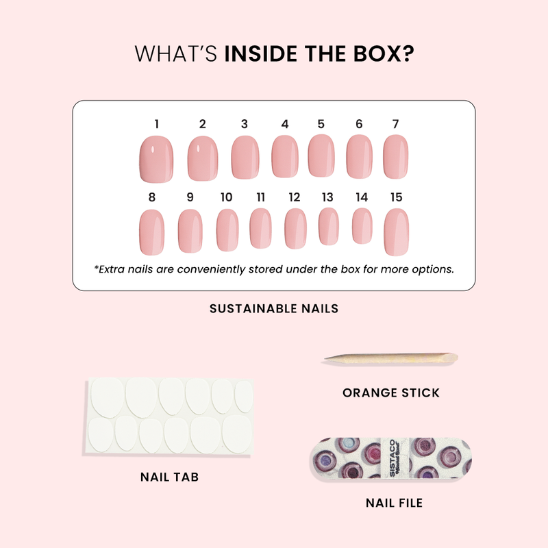 Twinkle and Spice - Oval Sustainable Nails