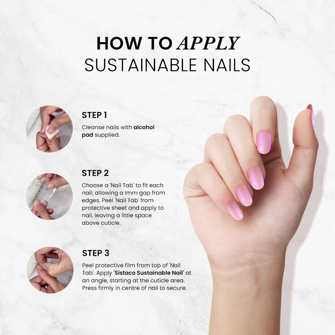 6 Piece Sustainable Nails Pack