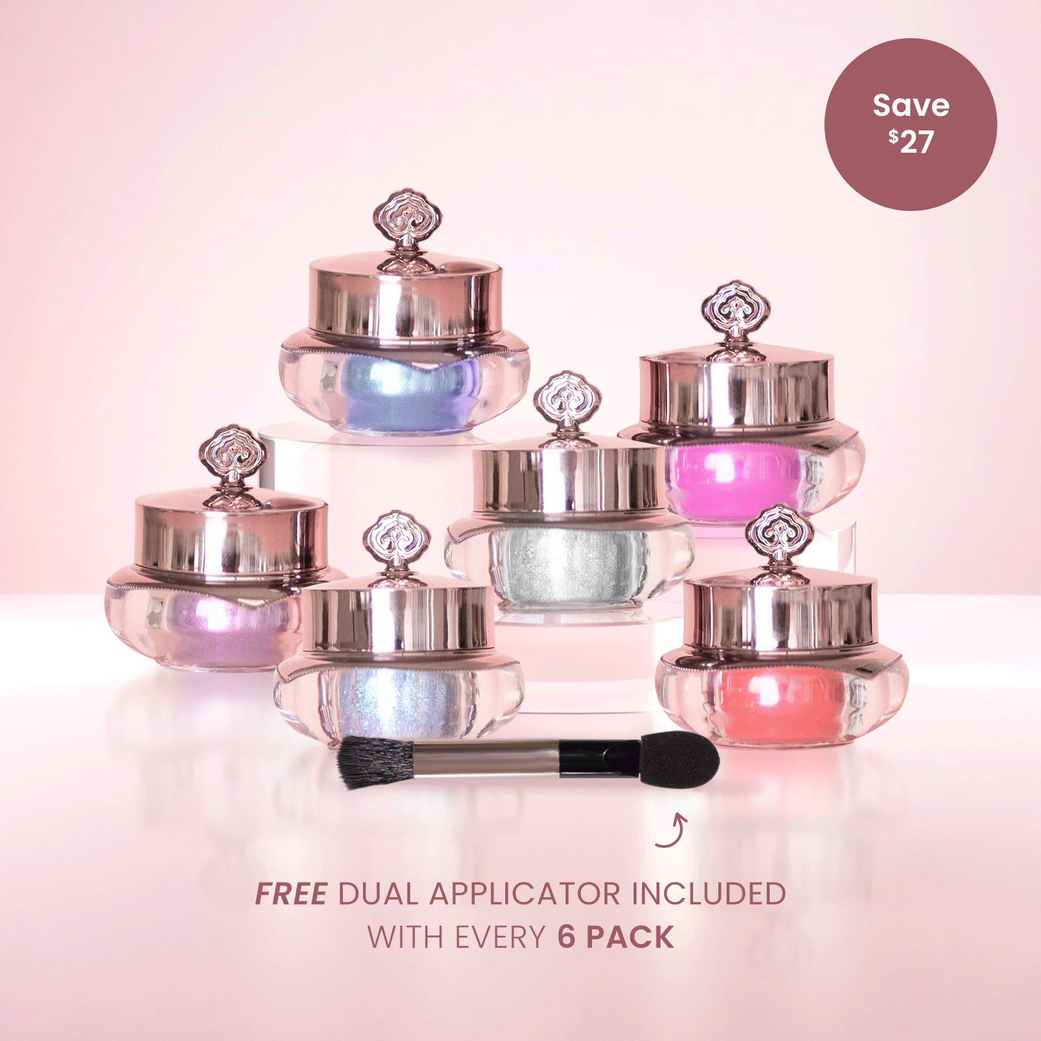 6 Piece Powder Pack + FREE APPLICATOR