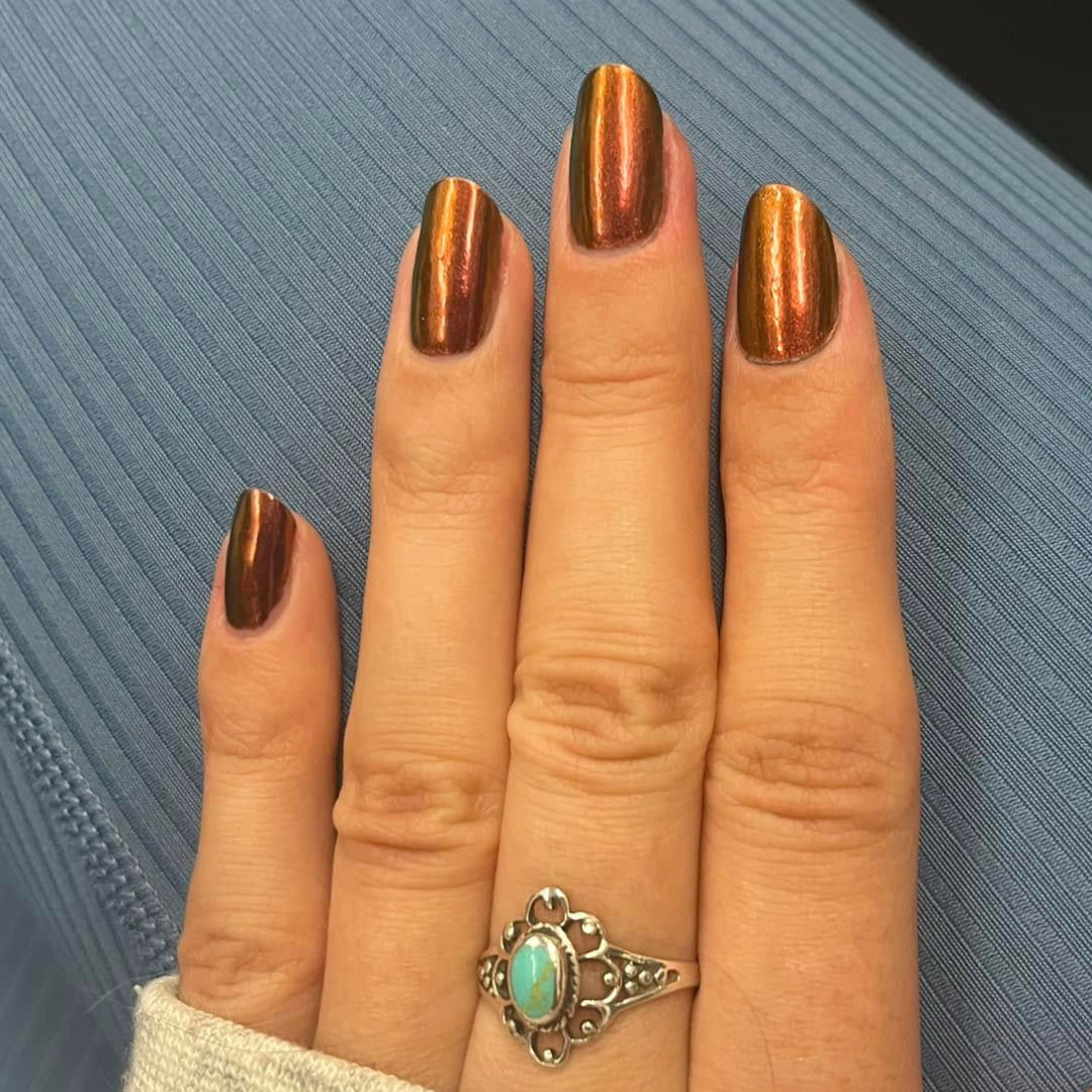 Saffron - Shade Shift Metallic Nail Powder