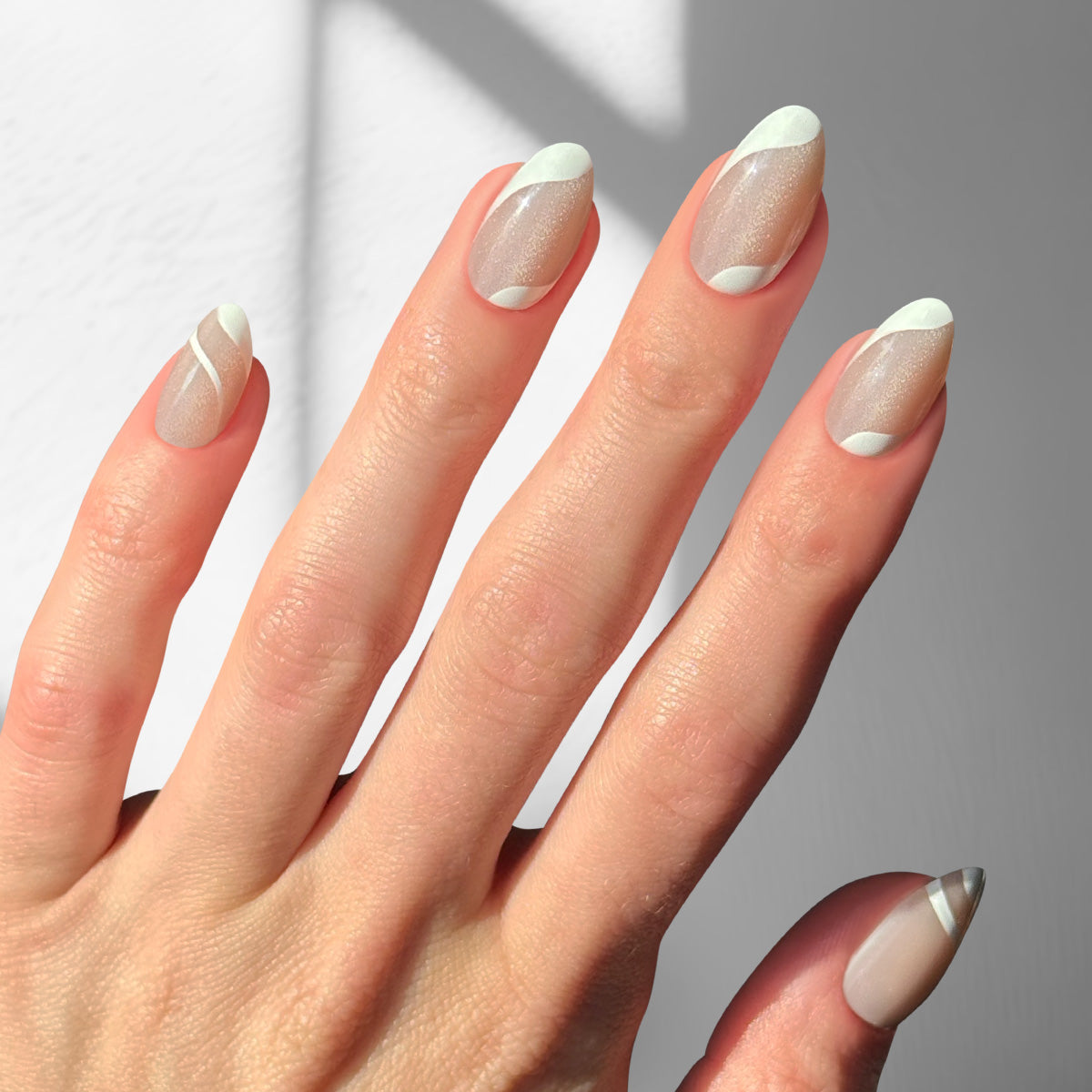 Silken Cats Eye - Almond Sustainable Nails - Pre order
