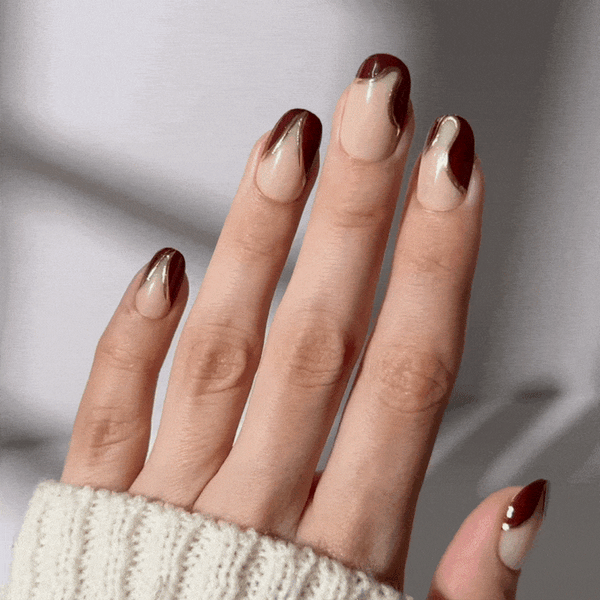 Velour Nights - Oval Sustainable Nails - Pre order