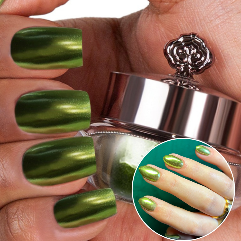 Olive - Metallic Nail Powder