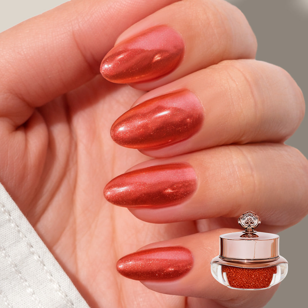 Candy Red - Metallic Nail Powder