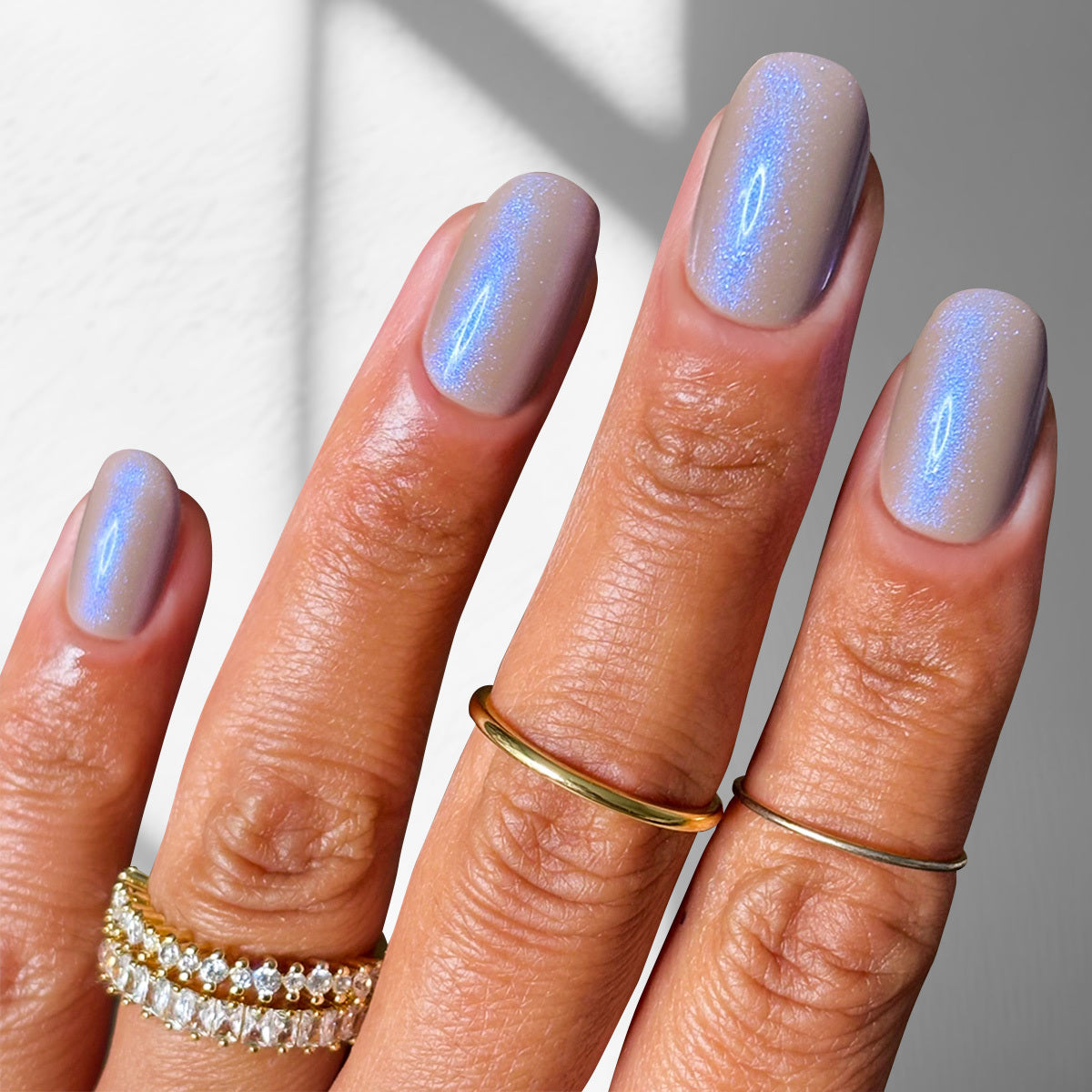 Indigo Glazed - Oval Sustainable Nails