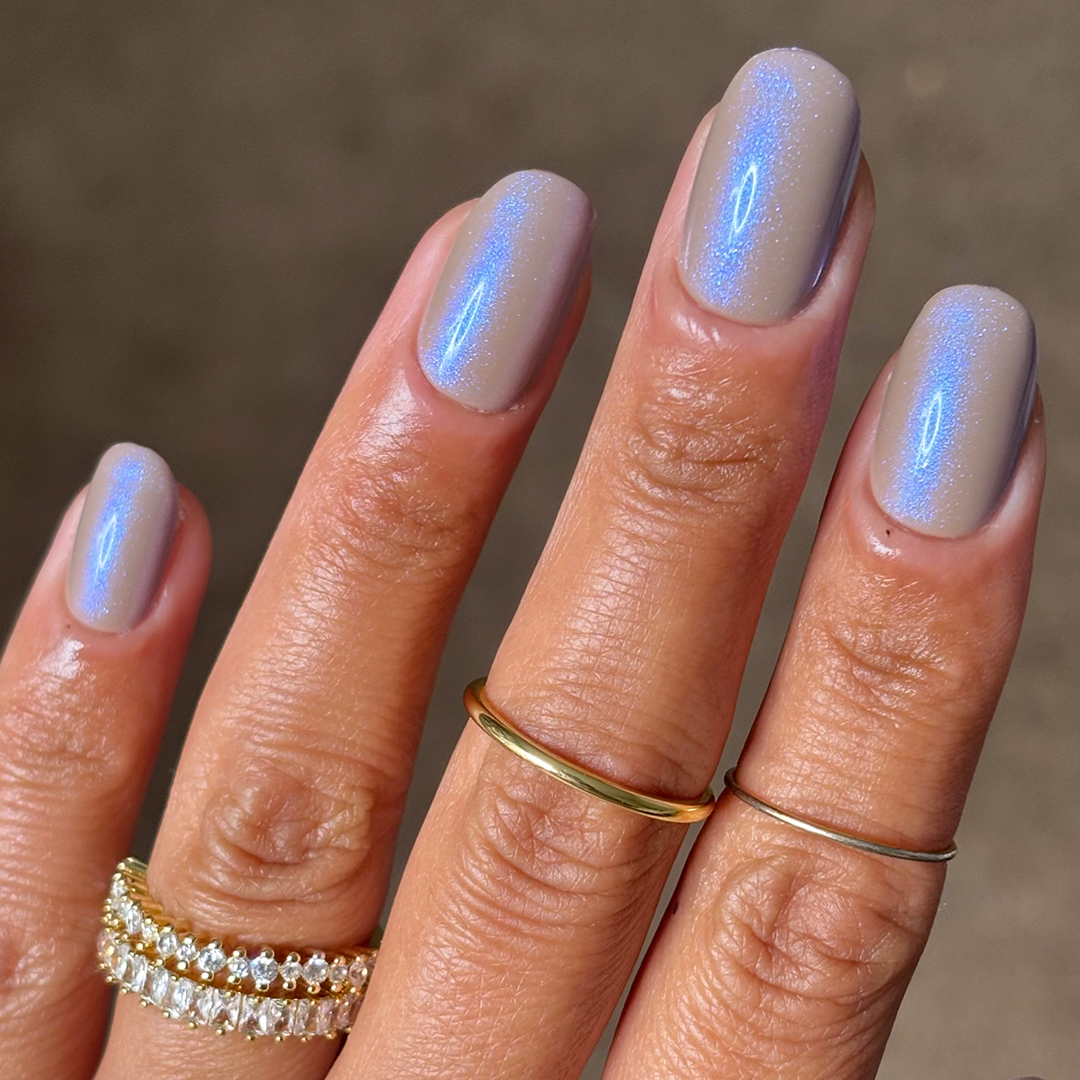 Indigo Glazed - Oval Sustainable Nails