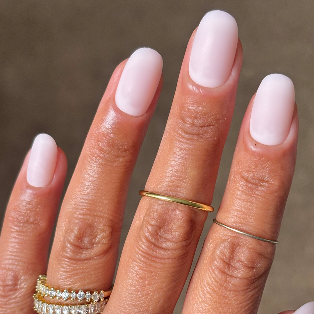 Muted Pink - Oval Sustainable Nails