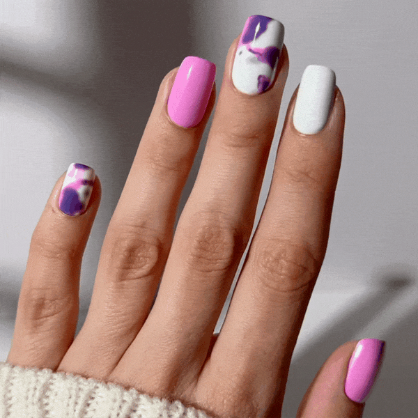 Whisper Mauve - Square Sustainable Nails - Pre order