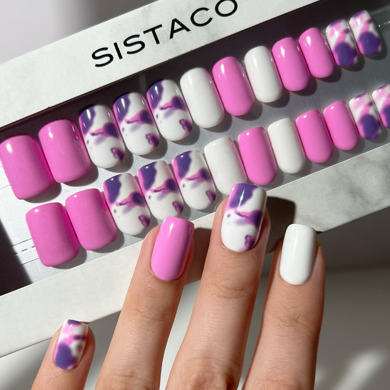 Whisper Mauve - Square Sustainable Nails - Pre order