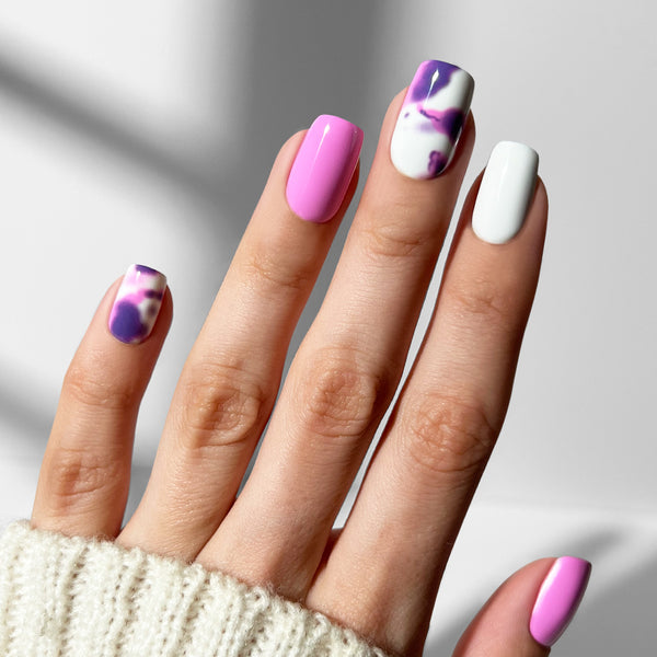 Whisper Mauve - Square Sustainable Nails - Pre order
