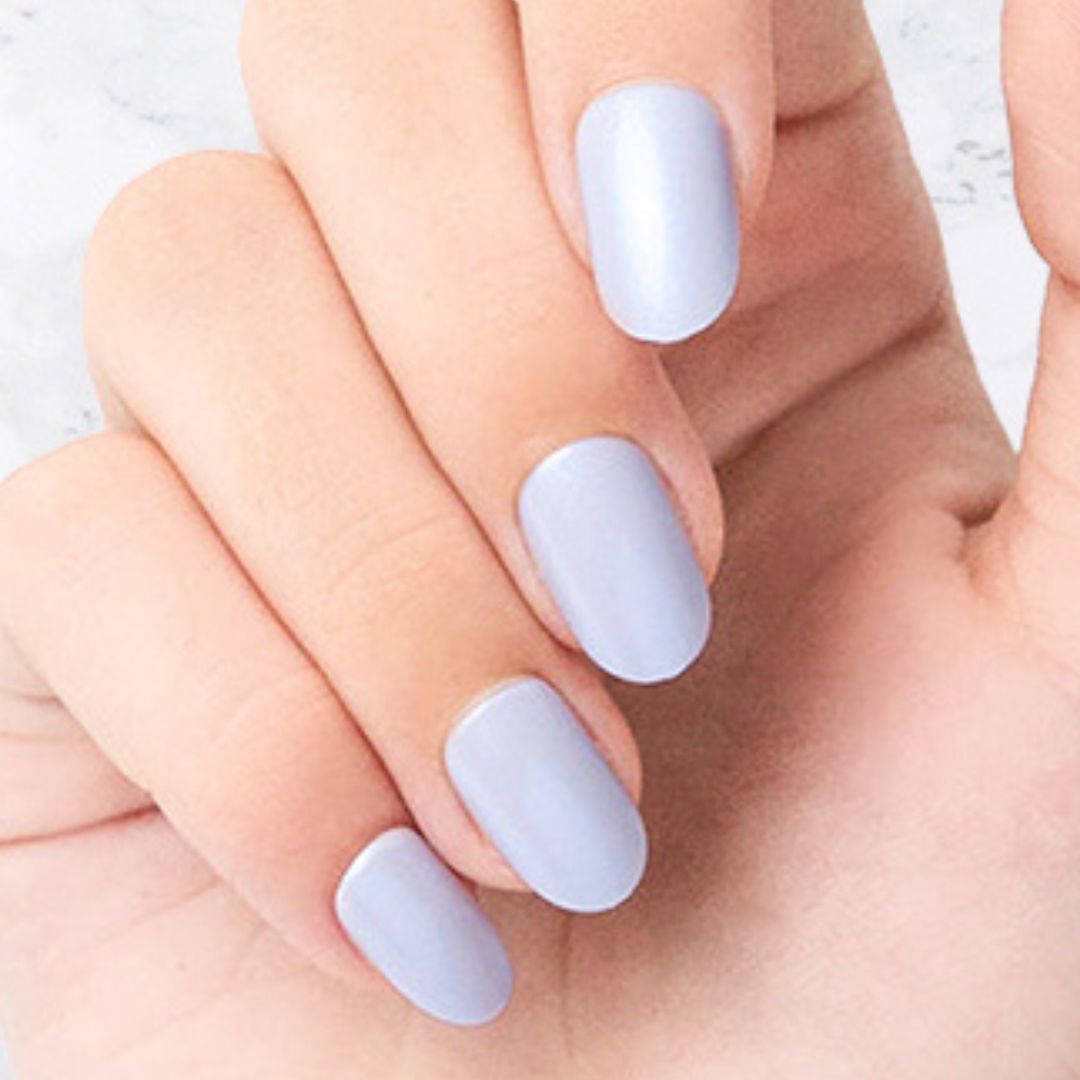 Baby Blue - Oval - Sustainable Nails