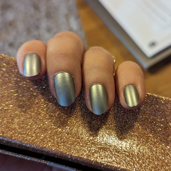 Granite Glazed - Oval Sustainable Nails