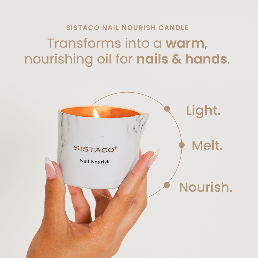 Nail Nourish Candle - Rose + Bergamot - Pre Order