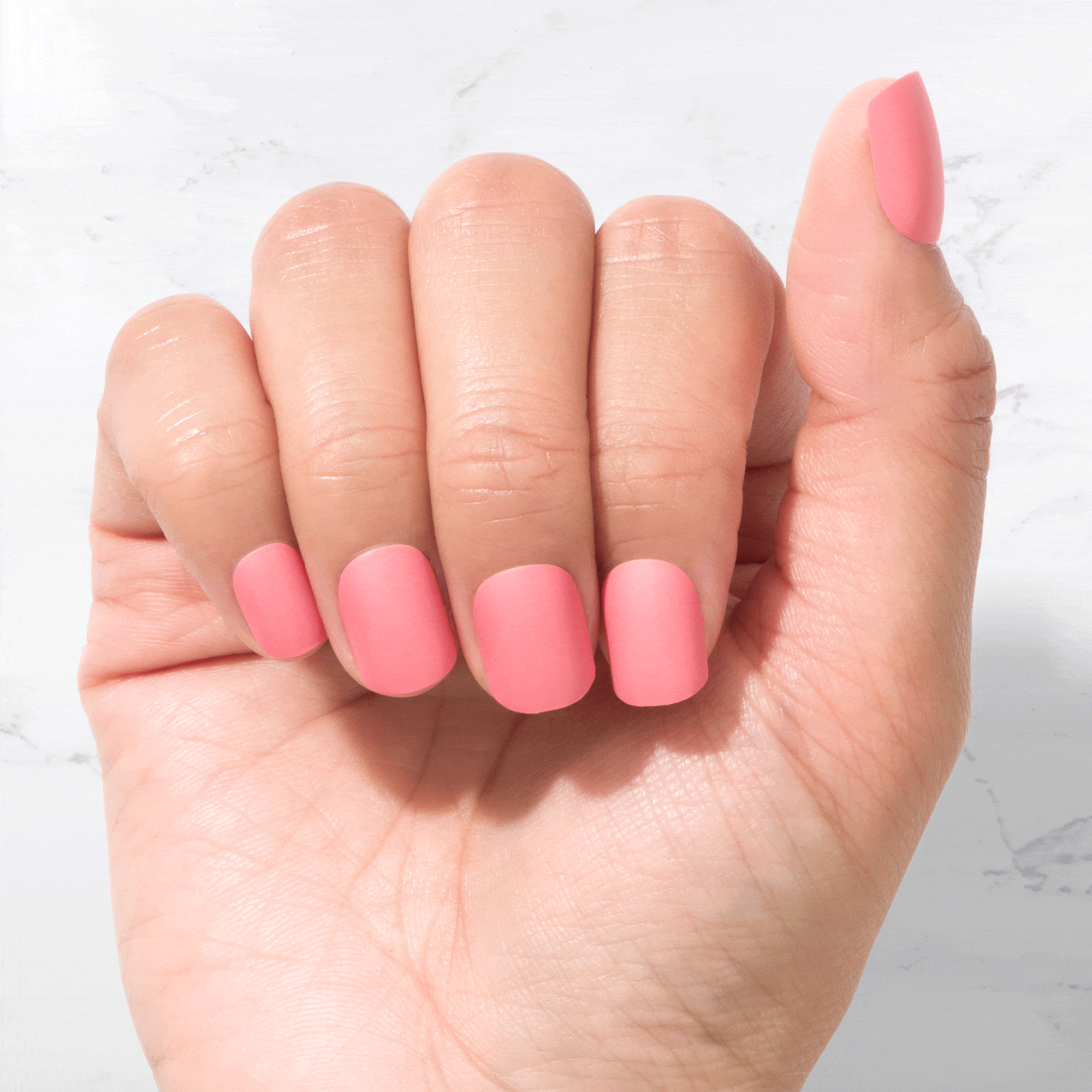 Paradise Pink - Square Sustainable Nails
