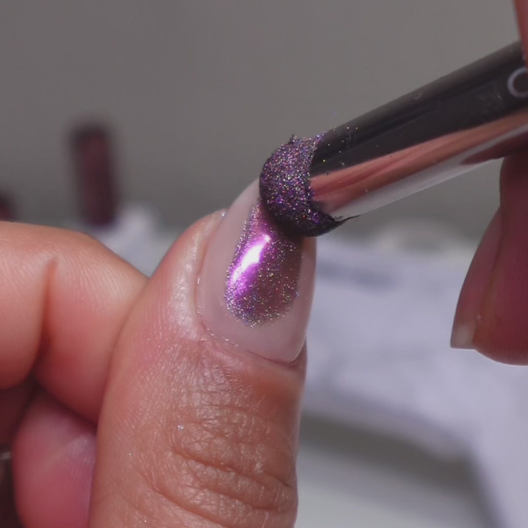 Dark Purple Prism - Holographic Nail Powder