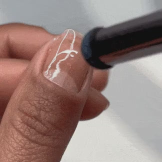 Blue Topaz - Classic Nail Powder application