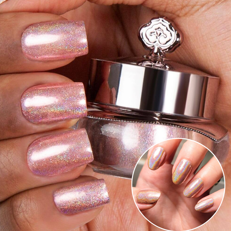 Rose Gold Nail Powder