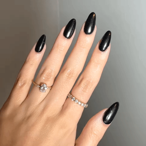 Deep rich black shade with metallic look