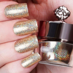 Holographic Gold and Silver Shimmer shade